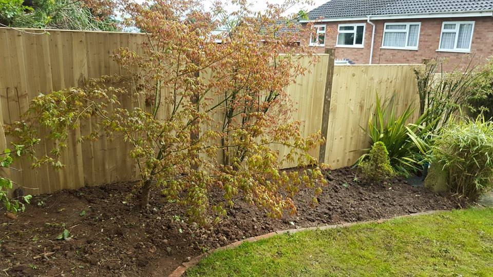 This Picture Shows A Close Board Style Fence Using Timber Posts